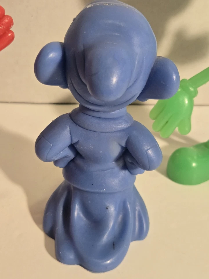 FIGURAS DE JUGUETE DE PLÁSTICO VINTAGE DE WALT DISNEY & MARX, MICKEY MOUSE, DOPEY Leer descripción Foto 4 de 4