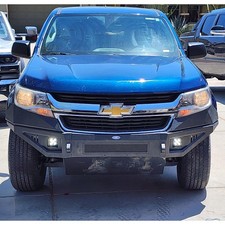 Assembly steel Front Bumper W/25w Led Spotlights For 2015-2020 Chevy Colorado
