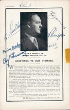 SIGNED PROGRAMME - Wales v England 1949 - 7 autographs inside