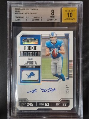 2023 Panini Contenders - Rookie Ticket RPS Variation Sam LaPorta #131 Ticket...