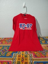 y2k KJ*97 Country Radio Station promo tshirt XL Single Stitch -USA made: B114