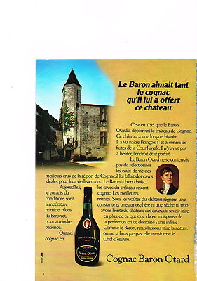 ADVERTISEMENT 1980 COGNAC BARON OTARD