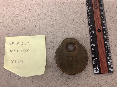 Antique Miller Padlock No Key