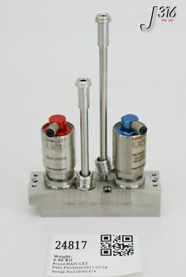 ポ 24817 HAM-LET UCV DIAPHRAGM VALVE BLOCK, 60-90 PSI HMB-DGF-20