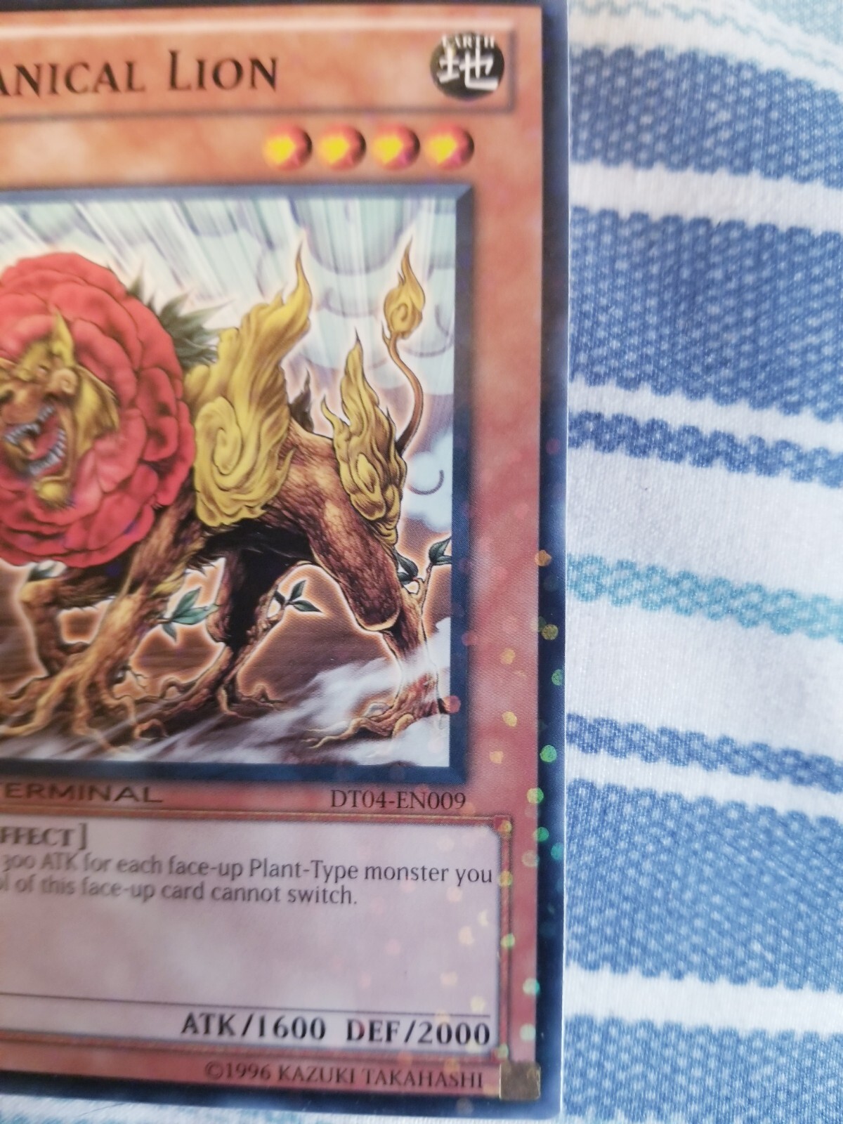 Yu-Gi-Oh! Botanical Lion Card - DT04-EN009 - Duel Terminal 4 1st Edition Common Effect Monster - View #4