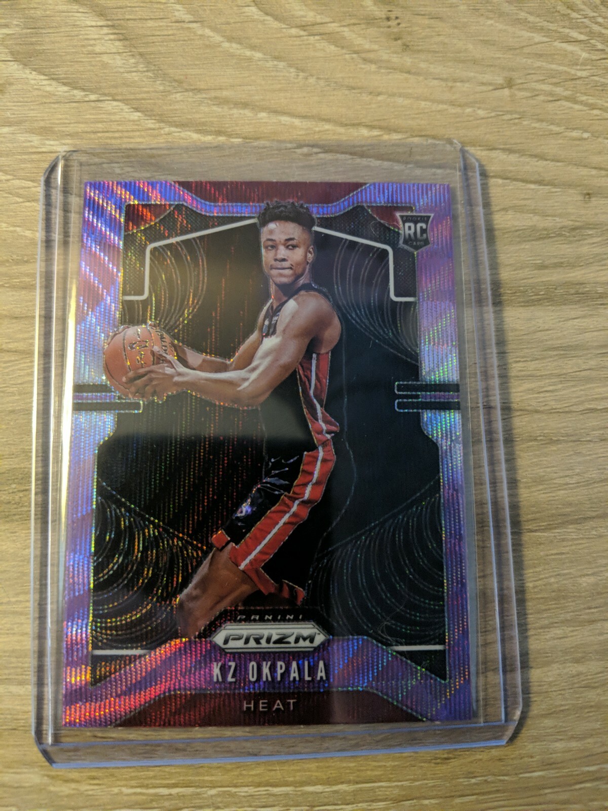 KZ OKPALA 2019-20 PANINI PRIZM PURPLE WAVE SP ROOKIE PRIZMS RC #275 MIAMI HEAT