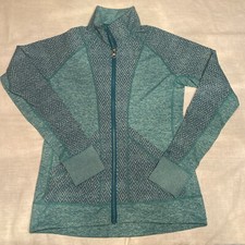 Marmot Full Zip Sweatshirt Teal Women's Small Pockets G58370