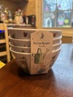 PETER RABBIT Beatrix Potter Melamine Snack BUNNY Dessert BOWL Set of 4 New NWT