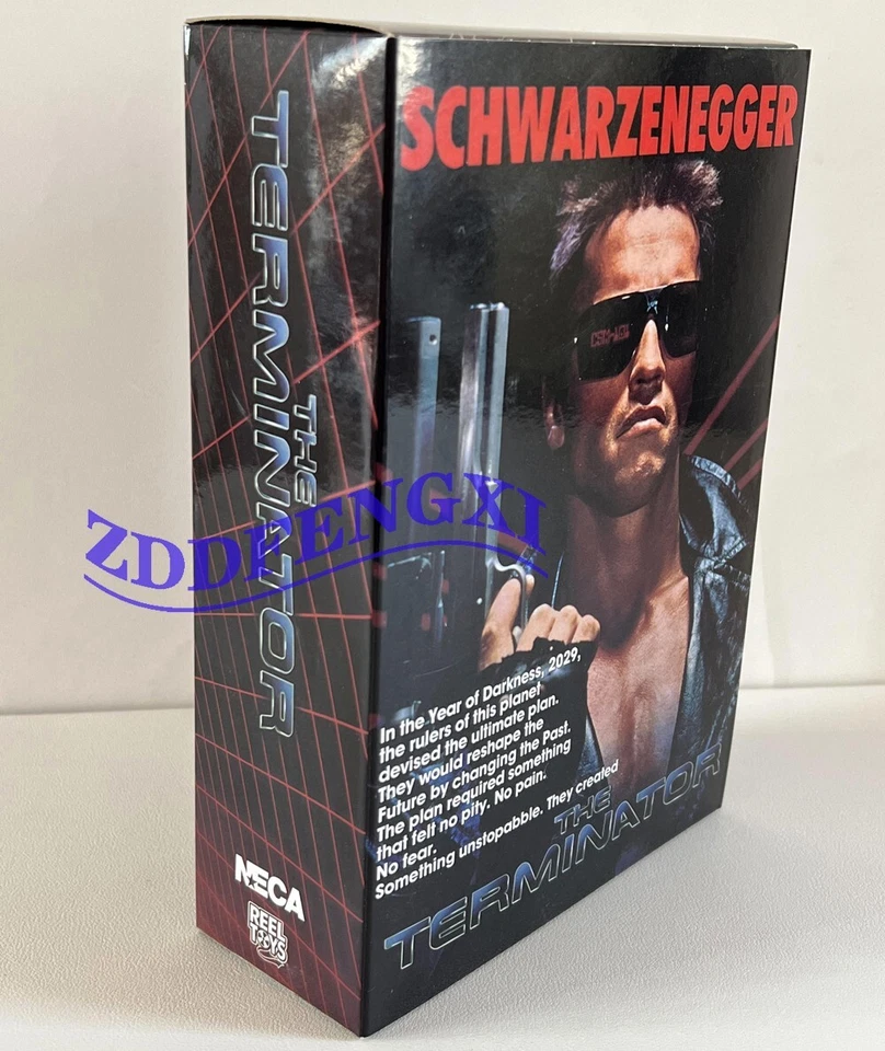 NECA Terminator Ultimate T-800 Tech Noir Schwarzenegger 7'' Action Figure Model - Image 4 of 4