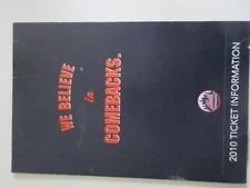 2010 New York Mets Ticket Information brochure 