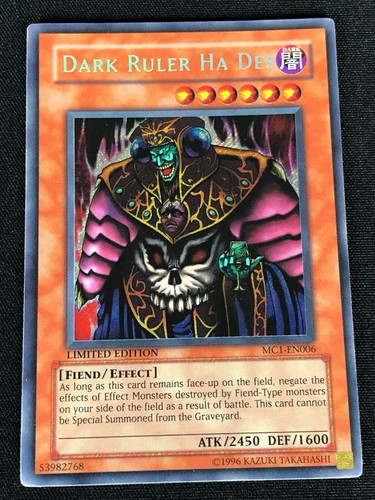 YUGIOH DARK RULER HA DES MC1-EN006 SECRET (NM)