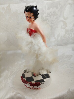 Superbe figurine de collection Betty Boop, avec robe rouge, neuve avec boîte d'origine. - France