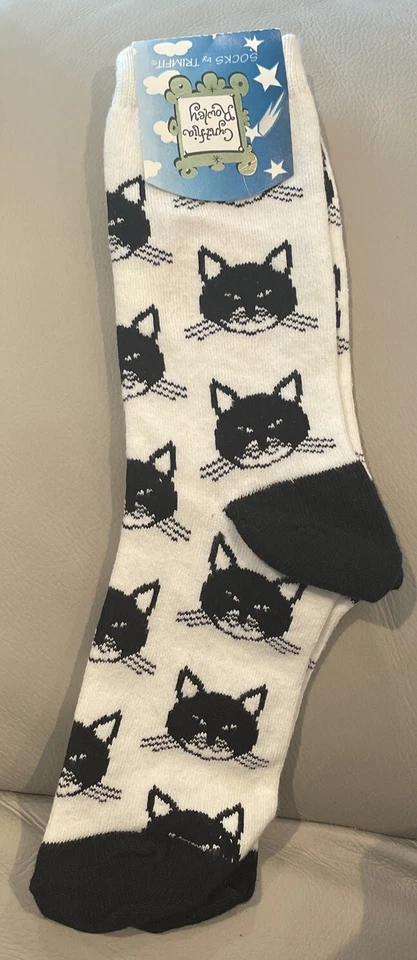 "Винтажные носки ""кошки"" Cynthia Rowley от Trimfit размер 9-11" - Изображение 3 из 4