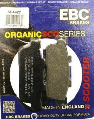 EBC ORGANIC BREMSSCHEIBENPAD HINTEN PASST TGB X-MOTION 125 250 300 2008 - 2012 