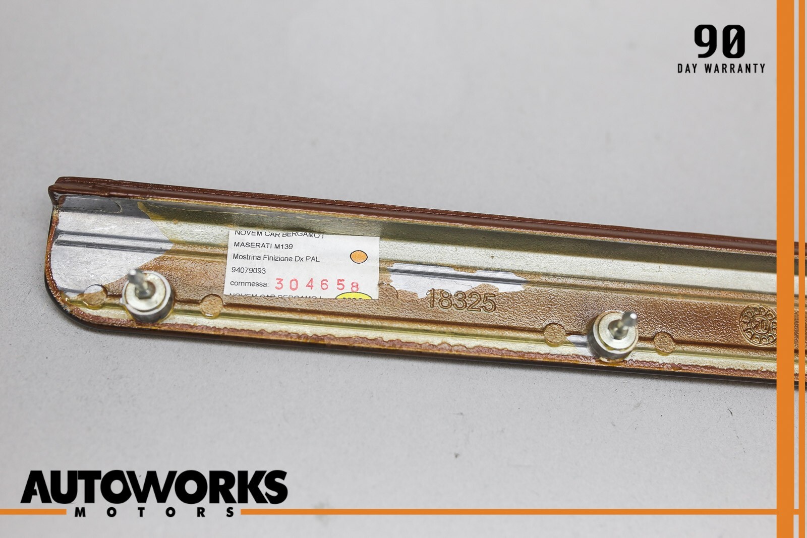 03-08 Maserati Quattroporte M139 Right Side Dash Dashboard Panel Trim Wood OEM