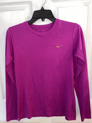 pink dri fit long sleeve shirt