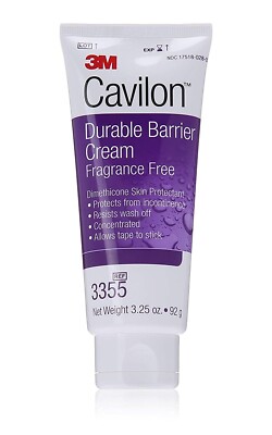 3 PACK 3M Cavilon Durable Barrier Cream Fragrance Free 3.25 Oz Tube EXP 09/28/23