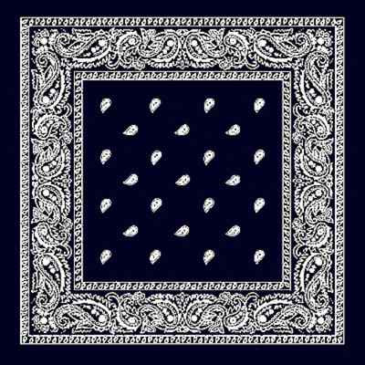black PAISLEY Bandana BANDANNA Cotton Hanky Skull Head Wrap SCARVE