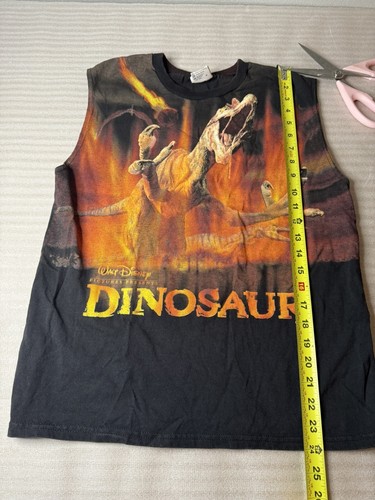 Collectible Vintage Walt Disney Dinosaur Movie T Shirt Medium 14-16 Sleeveless - Picture 7 of 8
