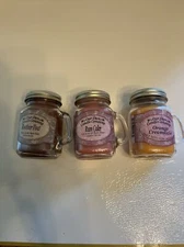 Our Own Candle Co. Glass Miniature Mason Jar Candles (3) 