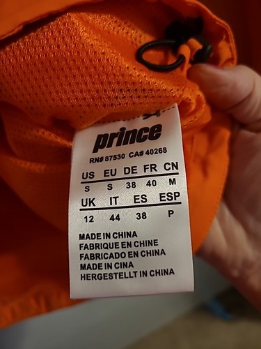 PRINCE AEROTECH ORANGE JACKET NEW WOMEN'S SIZE SMALL - Picture 11 of 24