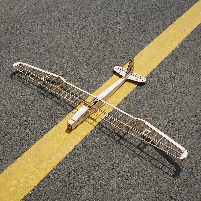 Sunbird Glider RC Aircraft Model Airplane Balsa Wood Fixed Wing DIY KIT Wingspan - Image 2 of 4