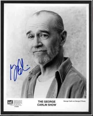 GEORGE CARLIN 8.5X11 SIGNED PHOTO AUTOGRAPH HBO ORIGINAL SIGNATURE REPRINT