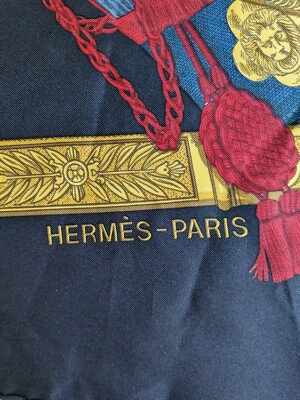 Hermés Grand Uniforme Silk Scarf Hand Rolled Edges 90cm X 90cm | eBay