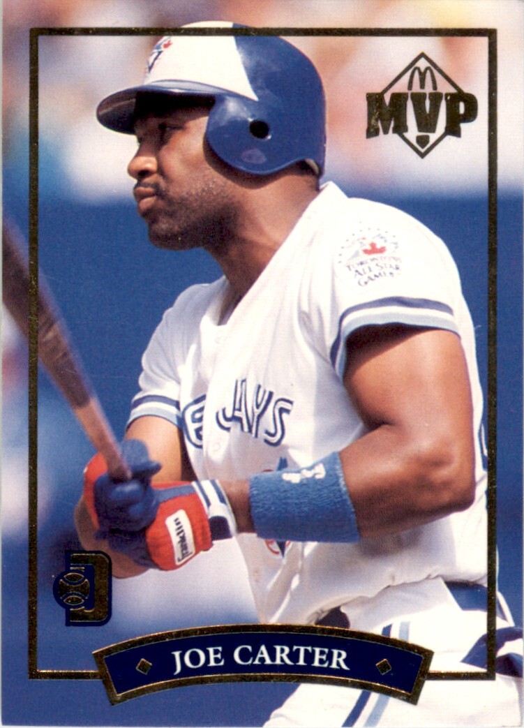 1992 Donruss McDonald's MVP Blue Jays Gold #2 Joe Carter Toronto Blue Jays