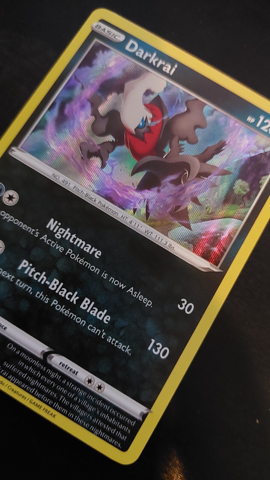 Darkrai 120/196 Holographic Pokemon Card