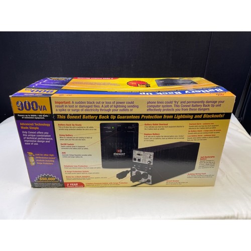 Conext Battery Back up for Computer 900VA 500 watts SKU 5641 - Afbeelding 4 van 4