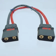 QS8 Anti-Spark Male to Male cable 8AWG 10CM Heavy Duty Extension wire