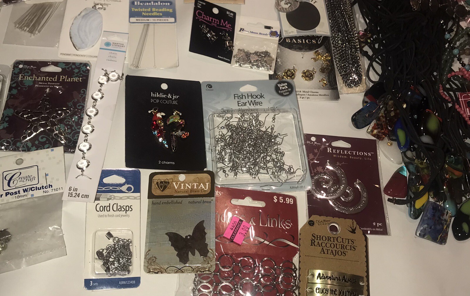 Large Jewelry Making Supplies Lot Beads Charms Findings Stones New In