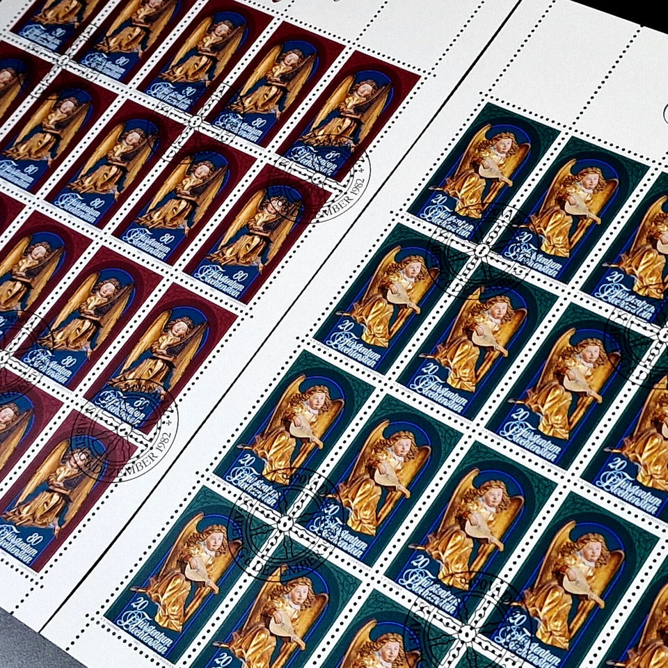 Liechtenstein 1982 - First Day Cancel - Music 2 Full Sheets 40 Stamps 20 Sets - Image 4 of 4