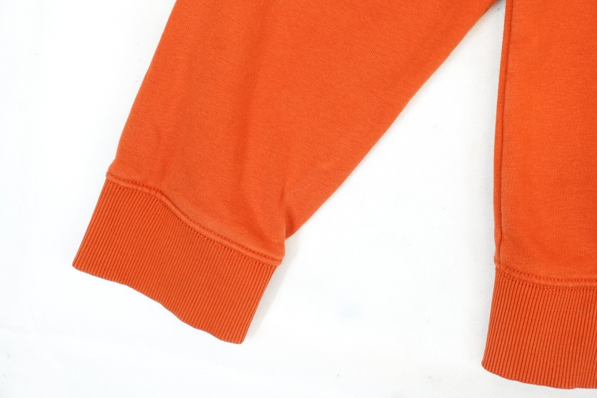 Napapijri Orange Logo Print Cotton Hoodie Men's Slim Fit Size L | eBay