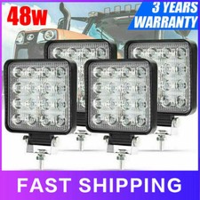 4x 48W LED Work Light Truck OffRoad Tractor Flood Lights Lamp 12V Square NEW