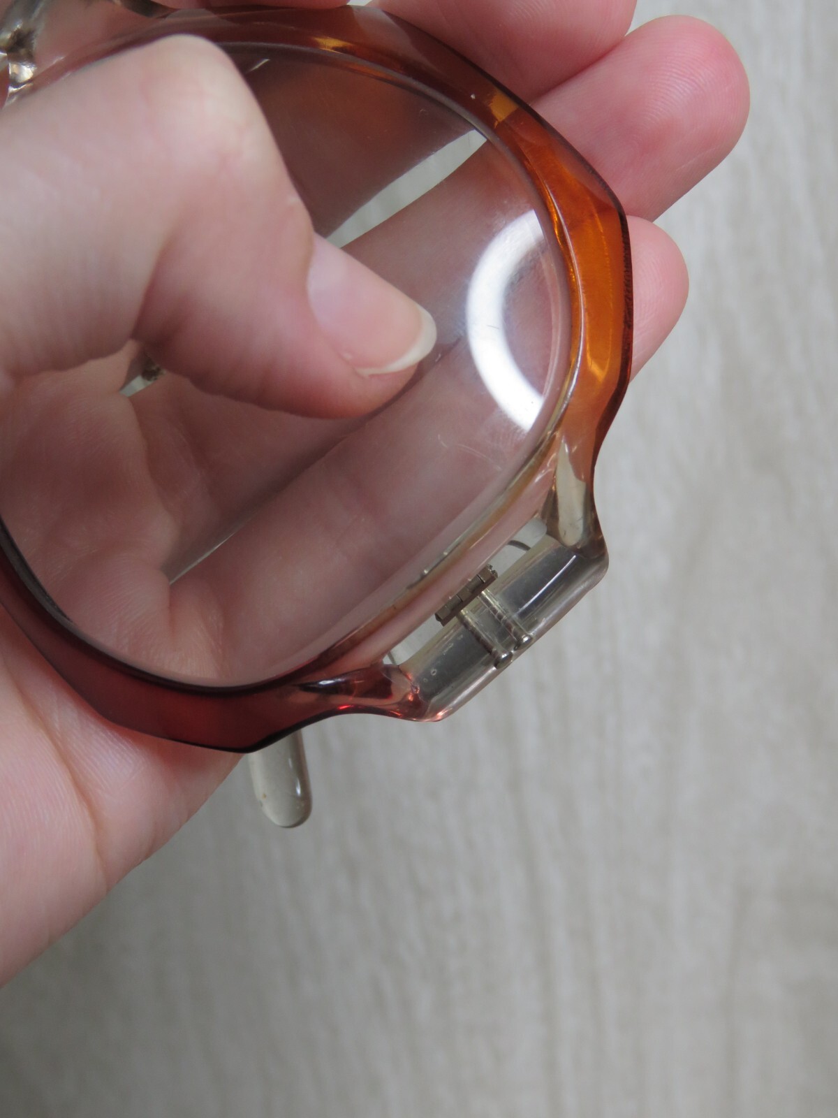 VTG Renauld Red Orange Gradient Octagonal Sunglas… - image 12