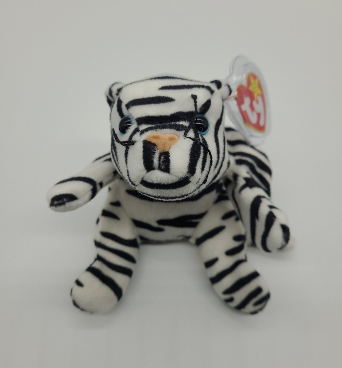 Ty Beanie Baby Blizzard the White Tiger DOB Dec 12th 1996