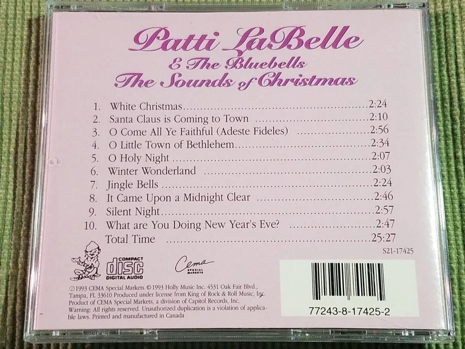 PATTI LABELLE & THE BLUEBELLS THE SOUNDS OF CHRISTMAS 10 TRACK CD FREE SHIPPING - Image 2 of 2