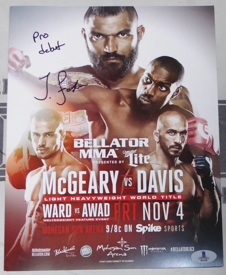 Tyrell Fortune Signed Bellator 163 MMA Pro Debut Fight Program BAS COA Fab Five - Image 2 of 4