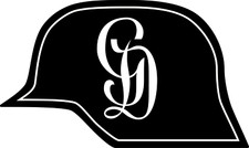GROSSDEUTSCHLAND STEEL HELMET WW2 WWII Elite Div German GD Vinyl decal Sticker