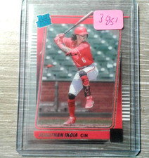 JONATHAN INDIA RC Cincinnati Reds 2021 Chronicles Clearly Donruss Rated Rookie