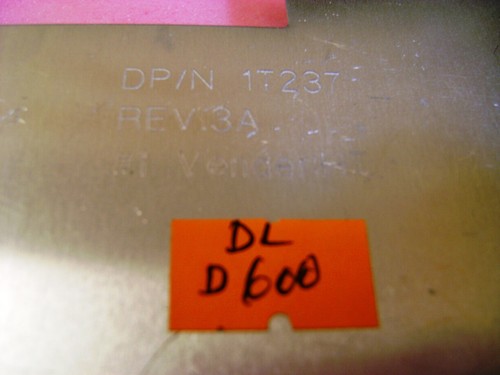 Dell Latitude D600 Laptop DVD Bracket Metal Frame 1T237 REV: 3A - Picture 2 of 4