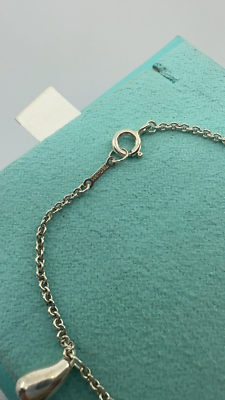 Tiffany & Co. 925 Silver Elsa Peretti 3 Teardrop Charm 7.25