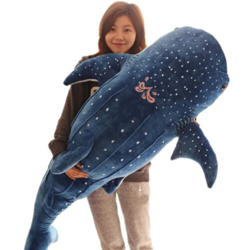 50/100CM Cartoon Shark Plush Toys Whale Baby Soft Pillow Dolls Birthday Gifts