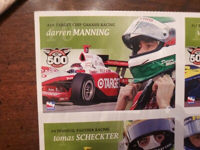 Lot of 16 Indy500 Racecar Driver Cards 2005 15 Drivers + Fun Facts