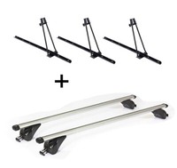 3X FahrradträGer Orion+DachträGer KING1 FüR FüR Vw Passat B7 Allack 5TüR 12-14