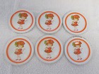 Vintage Strawberry Shortcake Doll Size Metal/Tin Plates - 12 pieces — photo 3