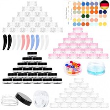 RUIJIE 100 St&uuml;ck D&ouml;schen 3g/3ml Leer Cremedose Dosen Tiegel mit S