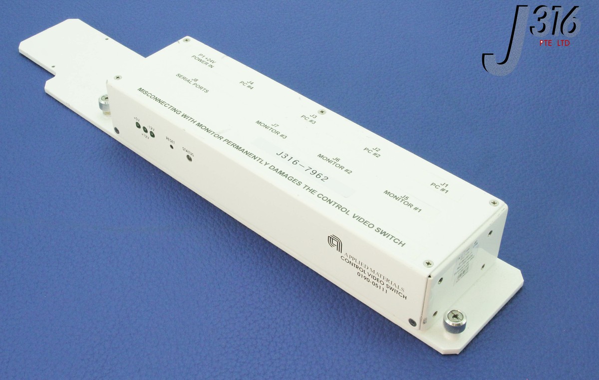 7962 APPLIED MATERIALS CONTROL VIDEO SWITCH, 0100-01040 0190-05111